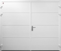 Side Hinged Double-Walled Steel Horizontal Smooth Double-Walled Steel garage door